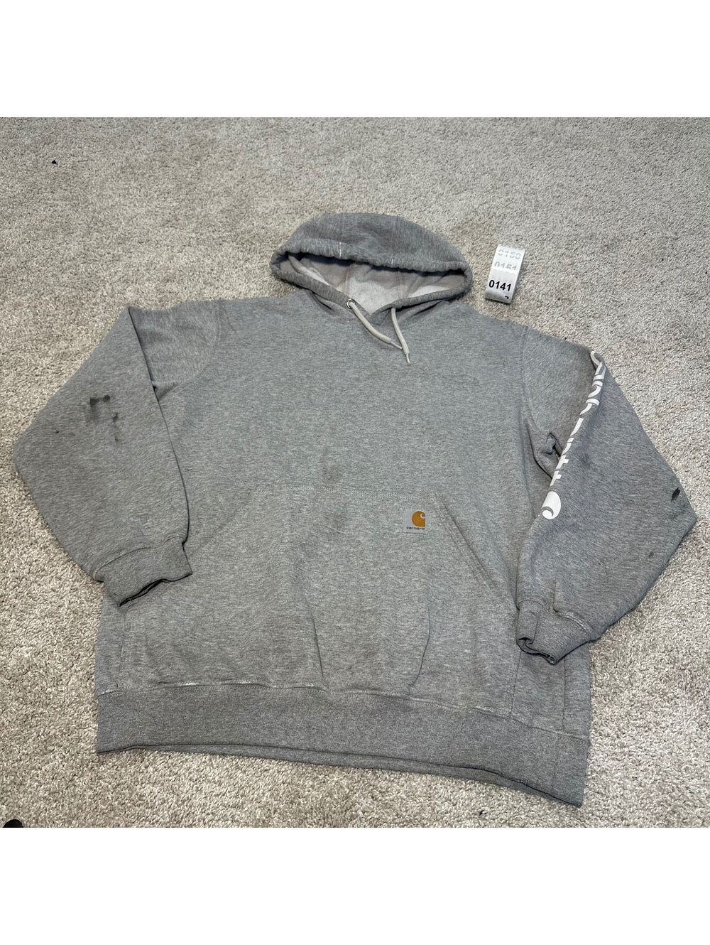 Carhartt gray hooded sweatshirt Size M
